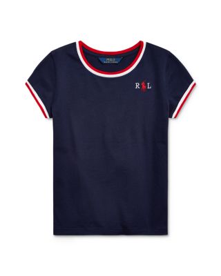 Ralph Lauren - Girls' Cotton Embroidered Jersey Tee - Big Kid