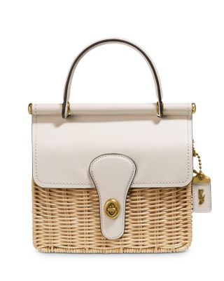 coach wicker handbag