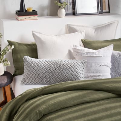 Pure Textured Stripe Decorative Pillow, 20&amp;quot; x 20&amp;quot;