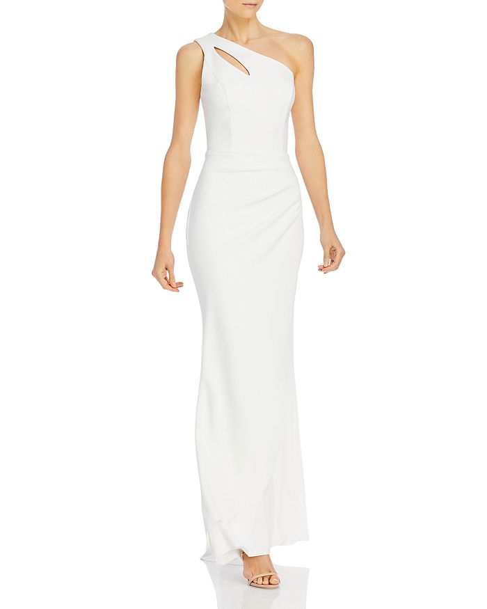 Aqua One-shoulder Evening Gown - 100% Exclusive In Ivory