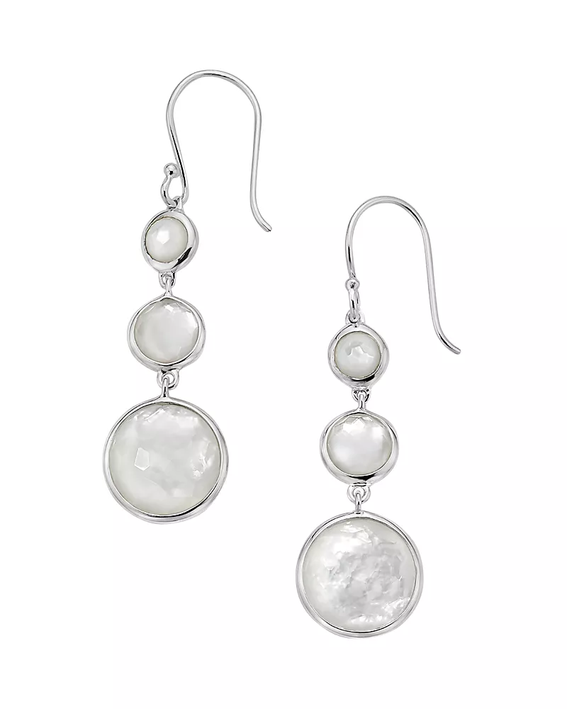 Ippolita Sterling Silver Lollipop Lollitini Three Stone Drop Earrings