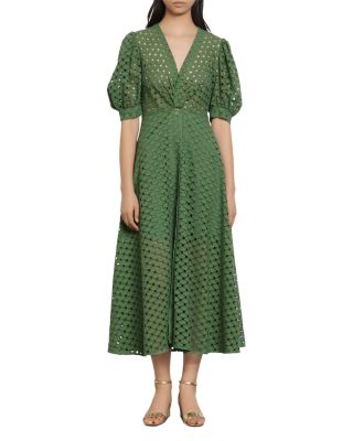 bloomingdales green dress