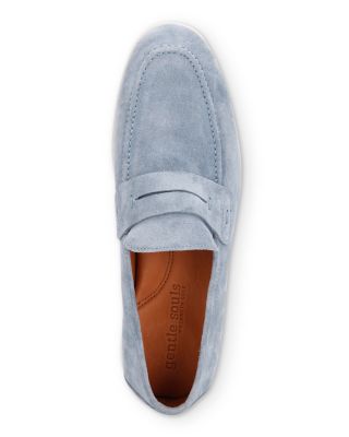 blue suede loafers mens