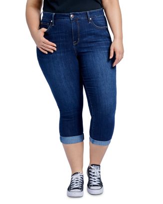 Seven7 Jeans Plus High Rise Skinny Crop Jeans in Newport | Bloomingdale's