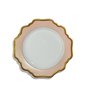 Anna Weatherley Anna's Palette Dusty Rose Salad Plate In White