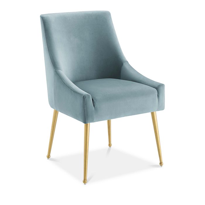 Modway Discern Upholstered Performance Velvet Dining Chair In Blue