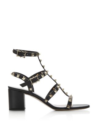Women&#39;s Rockstud City Block Heel Sandals 