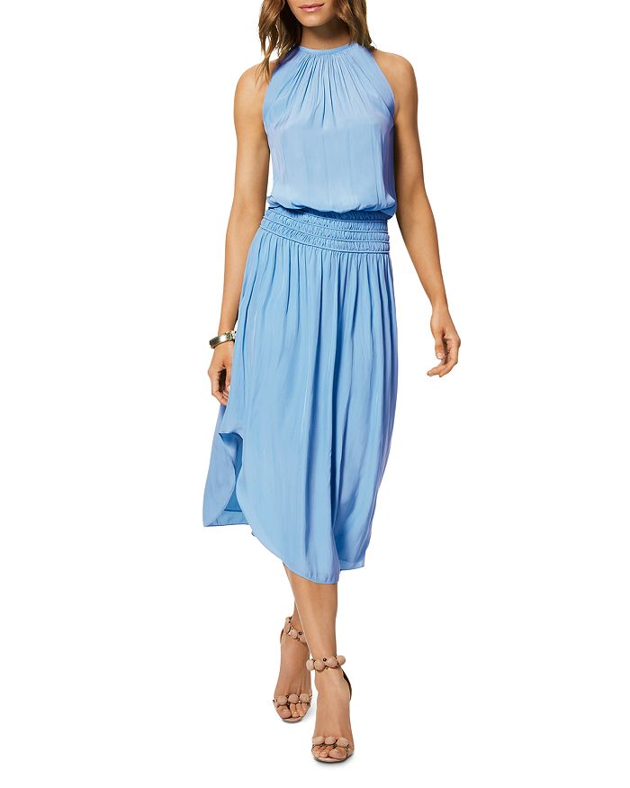 Ramy Brook Audrey Sleeveless Midi Dress In Cloud Blue