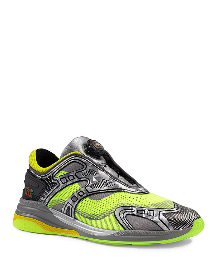 Gucci Men's Ultrapace R Fabric Neon Sneakers | Bloomingdale's