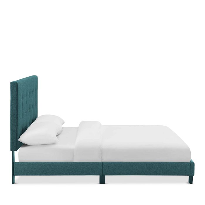Shop Modway Melanie Tufted Button Upholstered Fabric Platform Bed, Queen In Teal