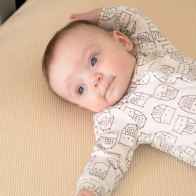 Breathable Organic Crib, Mattress Baby & Toddler Bed with Protector Pad