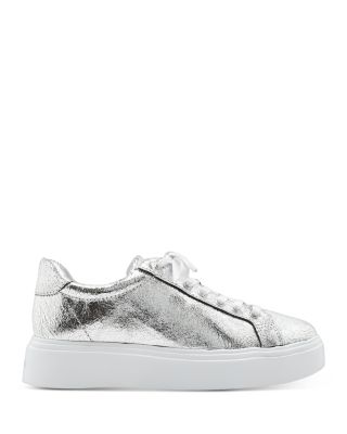 silver platform sneakers