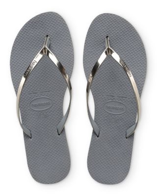 Women's You Metallic Slim Flip-Flops