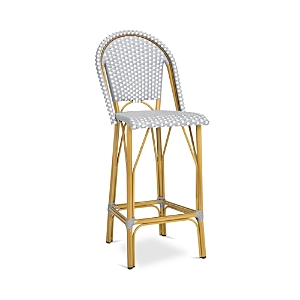 Shop Safavieh Ford Indoor-outdoor French Bistro Bar Stool In Gray/white