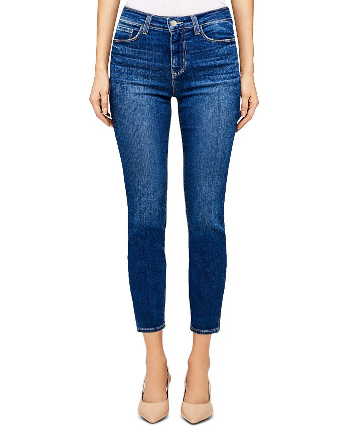 L'agence Margo High Rise Ankle Crop Skinny Jeans In Manchester