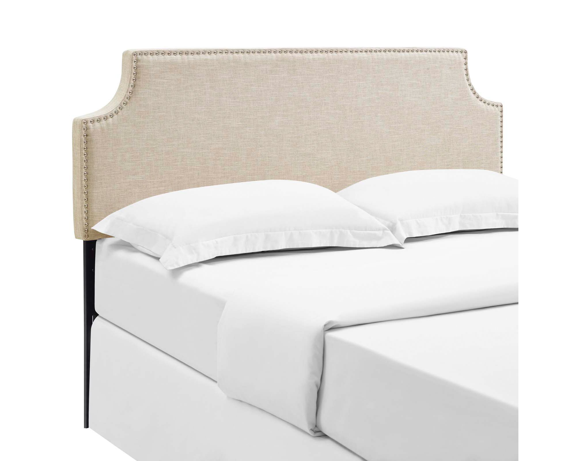 Laura Upholstered Fabric Headboard, Queen - Image 1