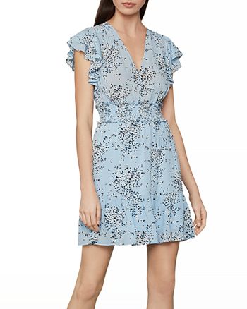 BCBGMAXAZRIA Floral Print Ruffled Mini Dress | Bloomingdale's