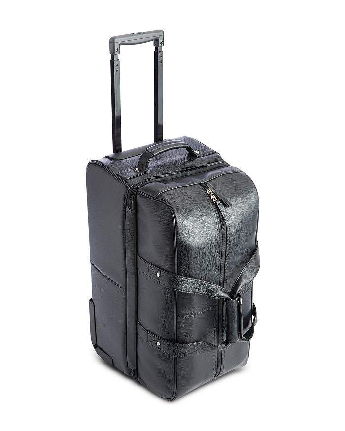 Royce New York Rolling Duffel Bag Suitcase In Black