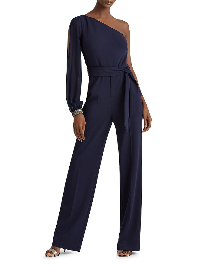Ralph Lauren Jersey One Shoulder Jumpsuit Bloomingdale s