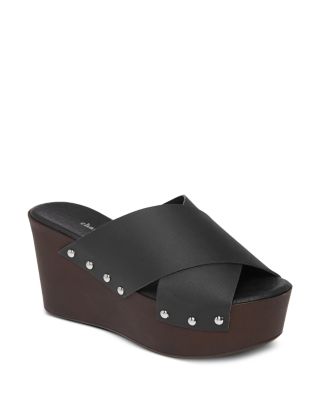 cross strap platform sandals