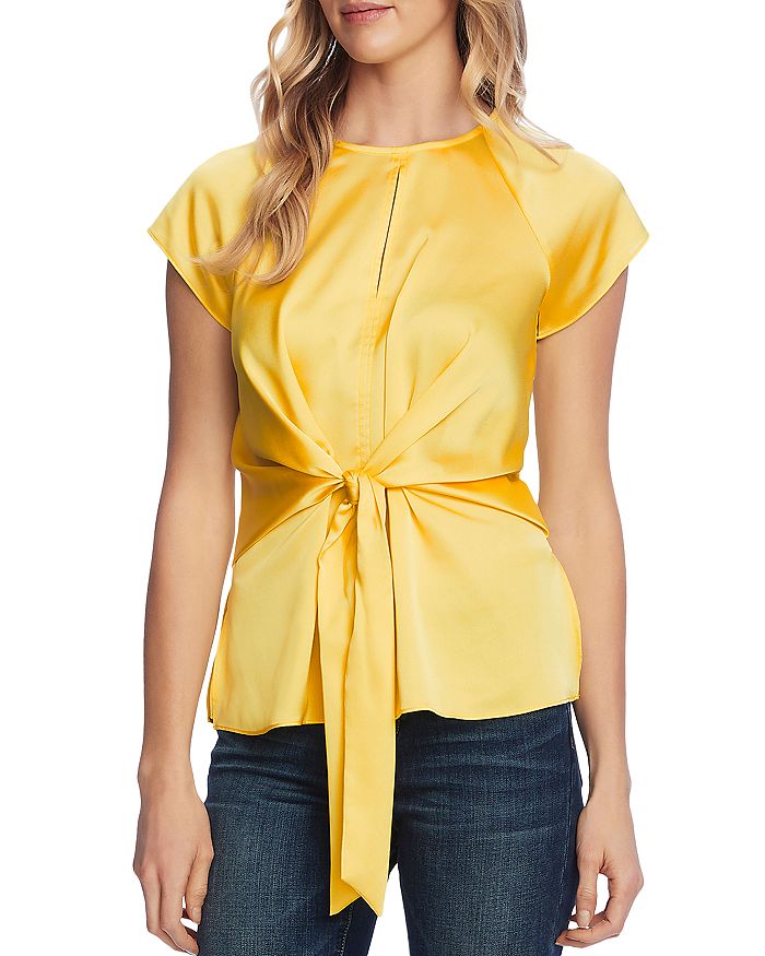 VINCE CAMUTO TIE FRONT TOP,9130040