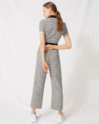 Maje Penala Tweed Jumpsuit | Bloomingdale's