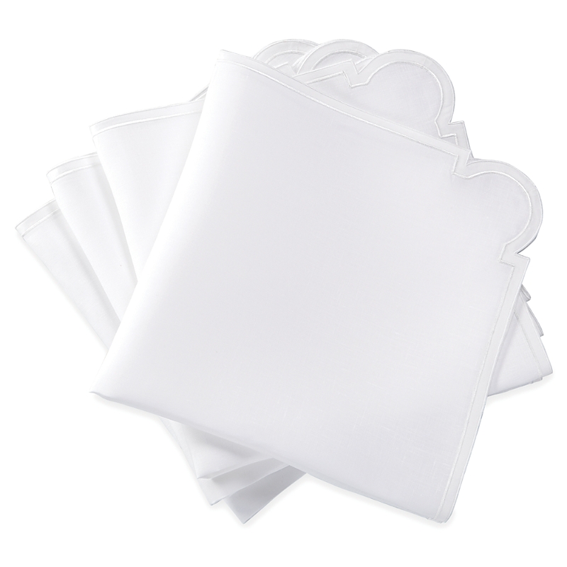 Matouk Mirasol Placemat 18 X 18, Set Of 4 In White