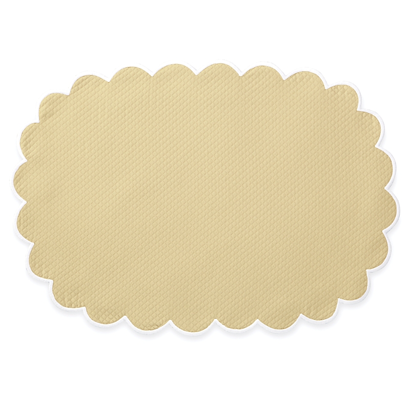 Matouk Savannah Gardens Placemat 13 X 19 Oval, Set Of 4 In Butter