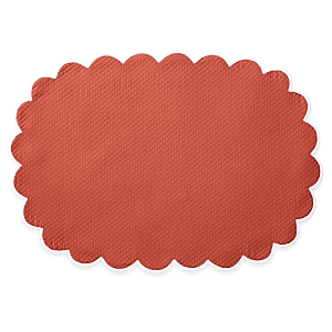 Matouk Savannah Gardens Placemat 13 X 19 Oval, Set Of 4 In Coral