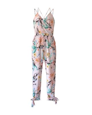 bcbg floral jumpsuit