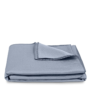 Matouk Eden 615 Thread Count Coverlet In Hazy Blue