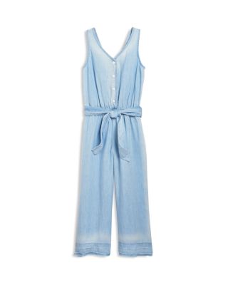 tie waist wide leg jumpsuit