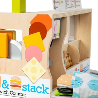Slice & Stack Sandwich Counter Play Set - Ages 3-6