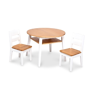 Melissa & Doug Wooden Round Table & Chairs Set