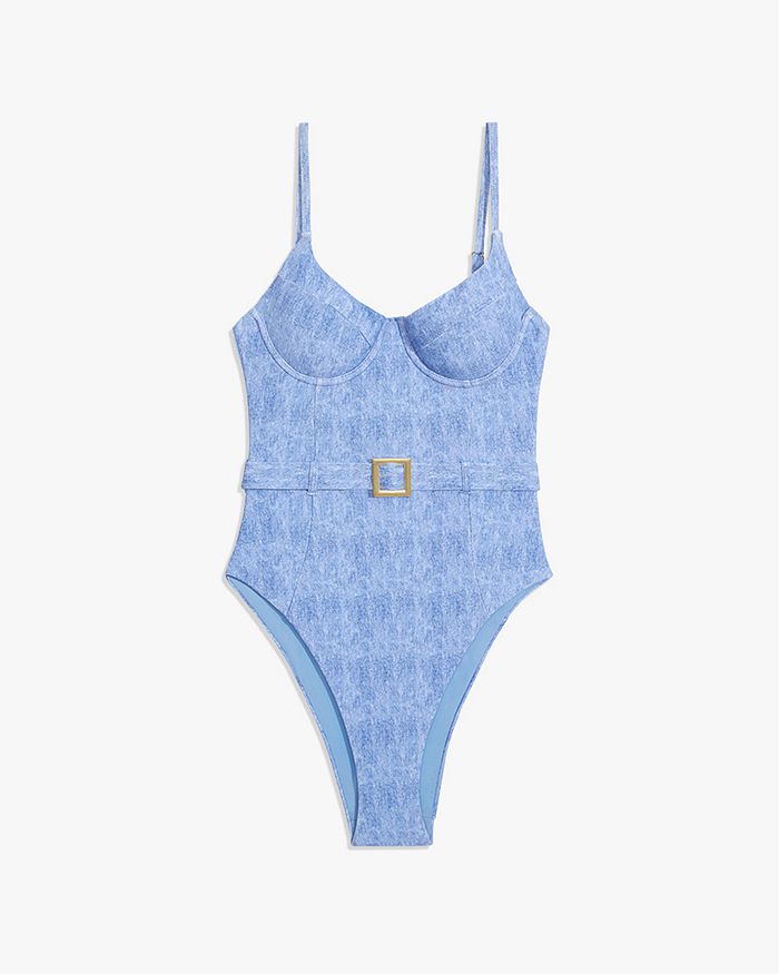 WeWoreWhat Danielle Washed One Piece Swimsuit | Bloomingdale's