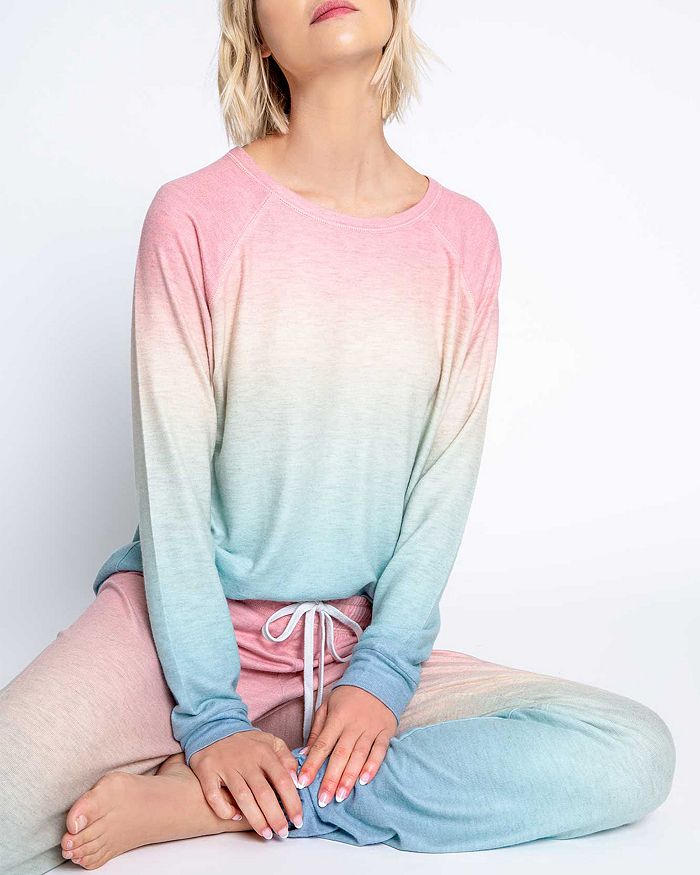 PJ Salvage Rainbow Ombr Sleep Top Rainbow Ombr Sleep Jogger