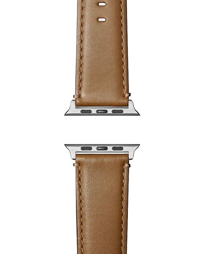 Shinola Aniline Leather Strap For Apple Watch, 24mm In Largo Tan