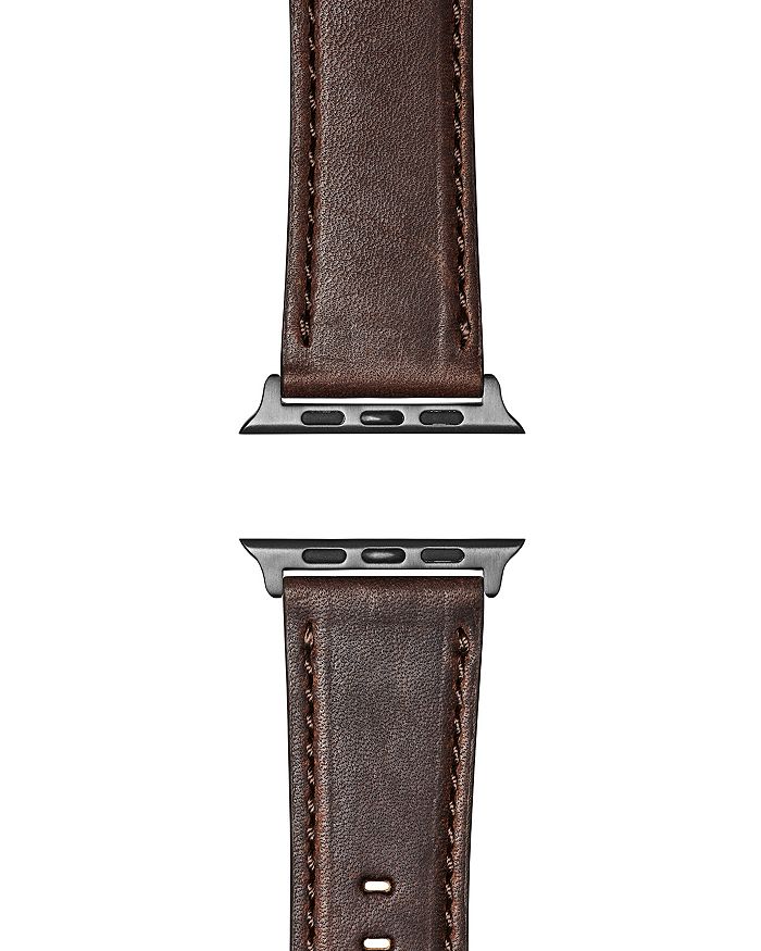 Shinola Leather Strap For Apple Watch, 24mm In Cat Tail