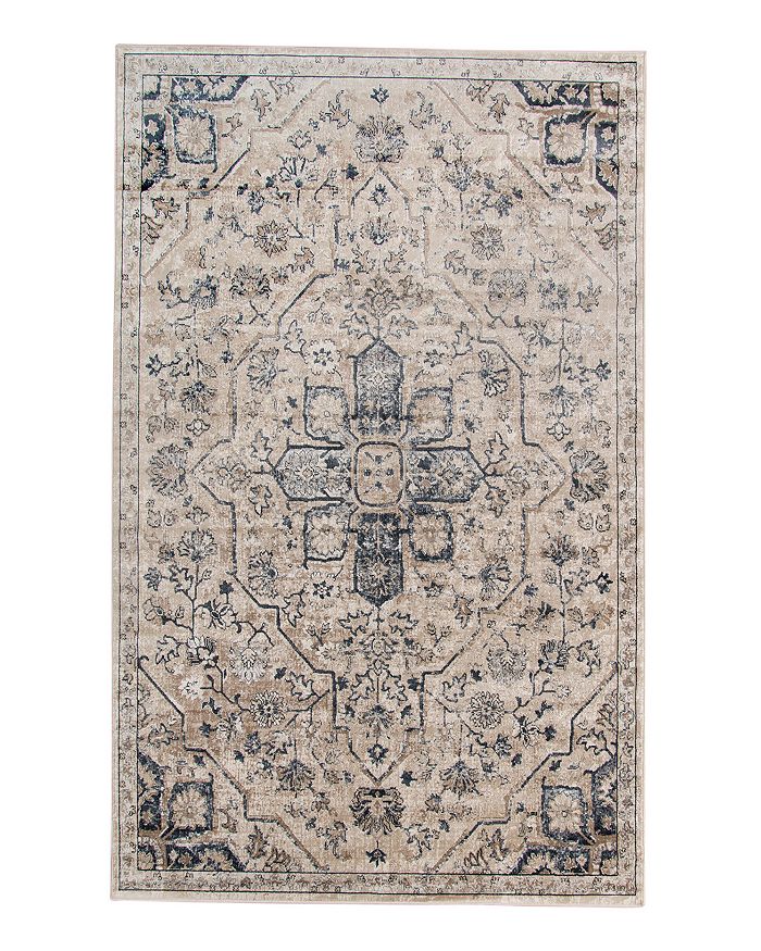 Amer Rugs Belmont Blm-1 Area Rug, 5'3 X 7'7 In Ivory