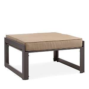 Modway Fortuna Outdoor Patio Ottoman In Mocha/brown