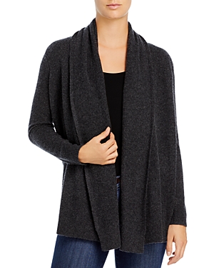 C By Bloomingdale's Open-front Cashmere Cardigan - 100% Exclusive In Dark Gray