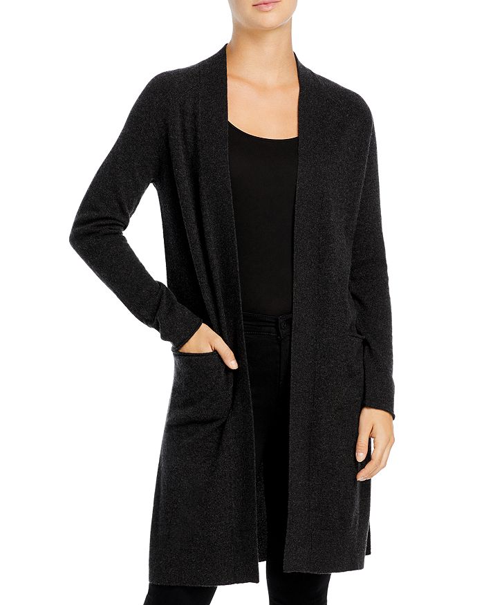 C By Bloomingdale's Cashmere Duster Cardigan - 100% Exclusive In Dark Gray