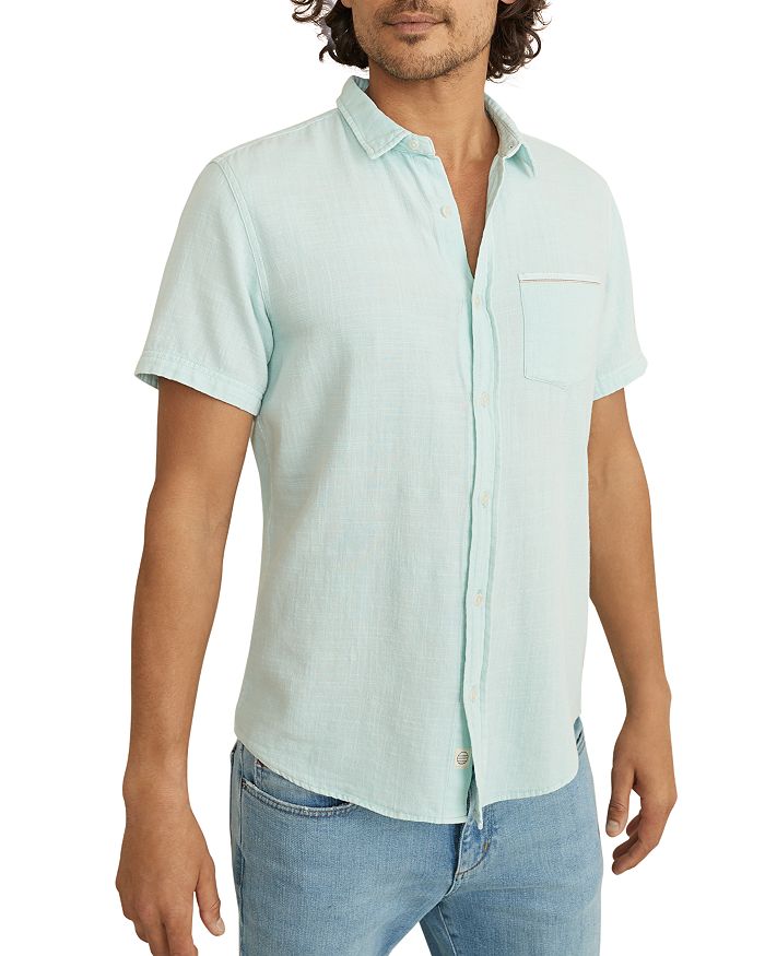 Marine Layer Garment Dyed Slim Fit Shirt | Bloomingdale's