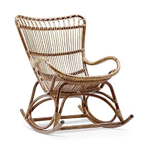 Shop Sika Design S Monet Rattan Rocking Chair In Antique