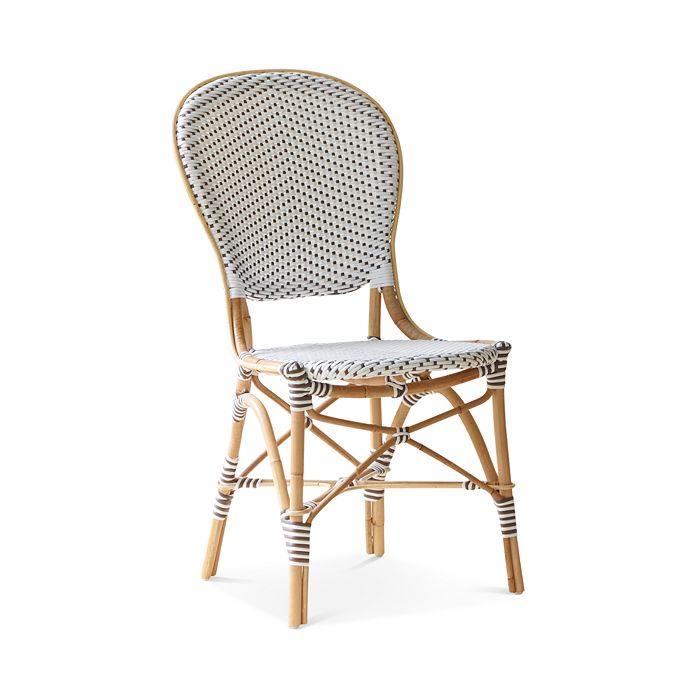 Sika Designs S Isabell Rattan Bistro Side Chair In White