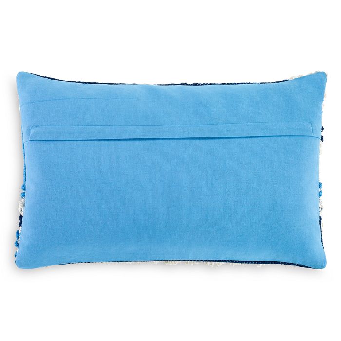 Shop Surya Merdo Decorative Pillow, 14 X 22 In Sky Blue/navy/white