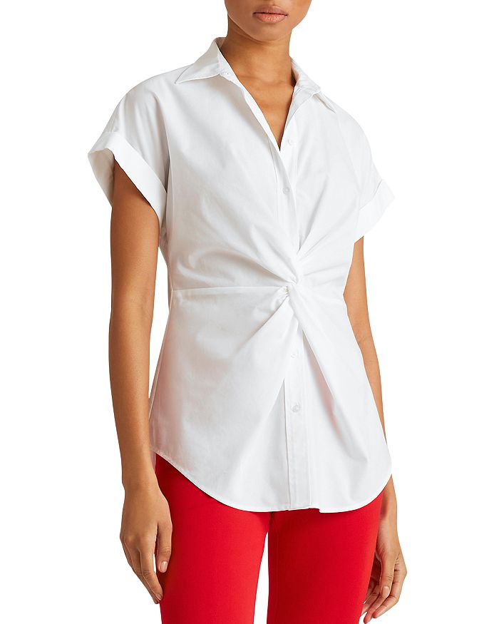 Ralph Lauren Lauren  Twisted Shirt In White