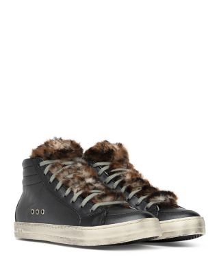 Shearling Lined Platform Sneakers 