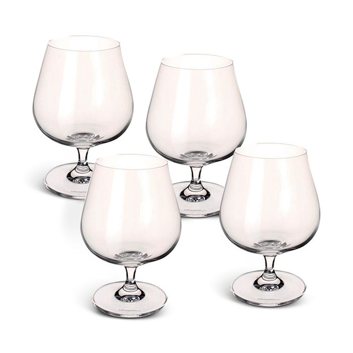 VILLEROY & BOCH ENTREE BRANDY GLASSES, SET OF 4,36587864