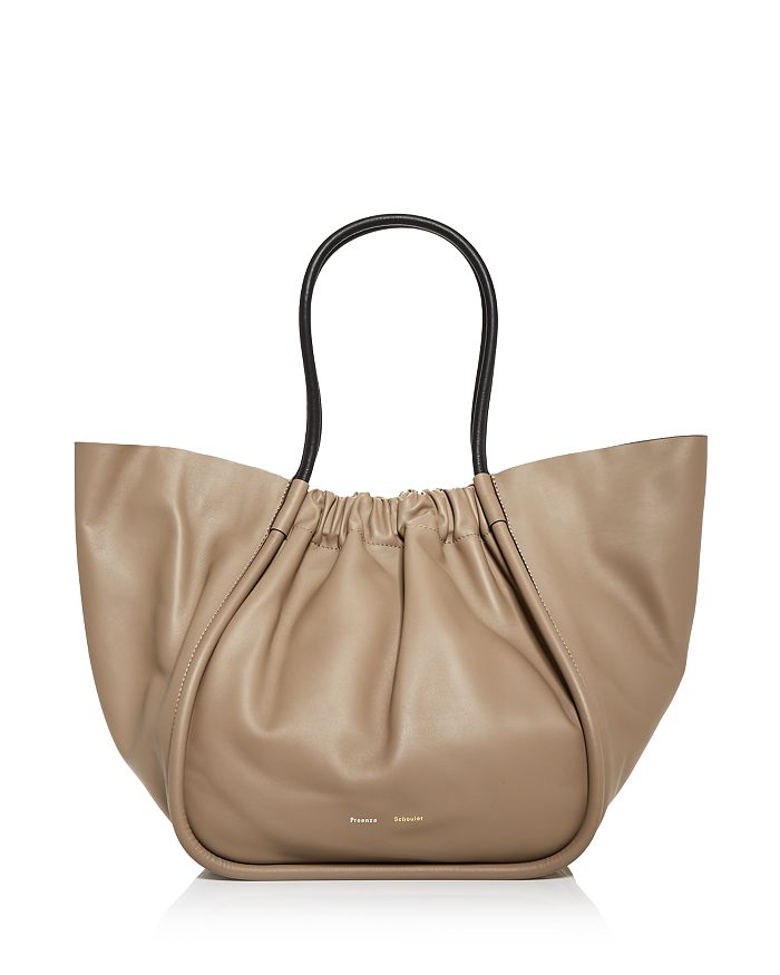 PROENZA SCHOULER XL RUCHED LEATHER TOTE,H01000-C289P